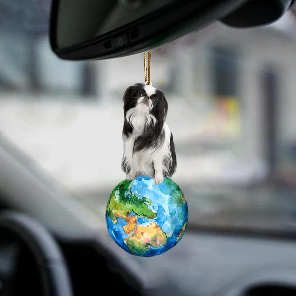 Japanese Chin-Around My Dog-Two Sided Ornament - Best gifts your whole family