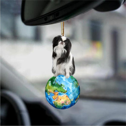 Japanese Chin-Around My Dog-Two Sided Ornament - Best gifts your whole family