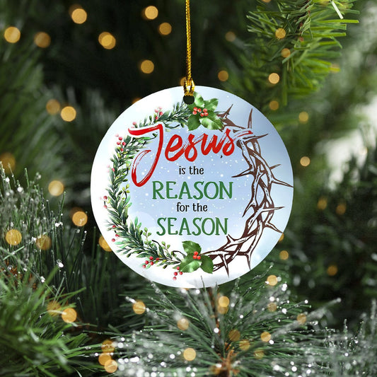 Jesus Christmas Circle Ornament - Best gifts your whole family