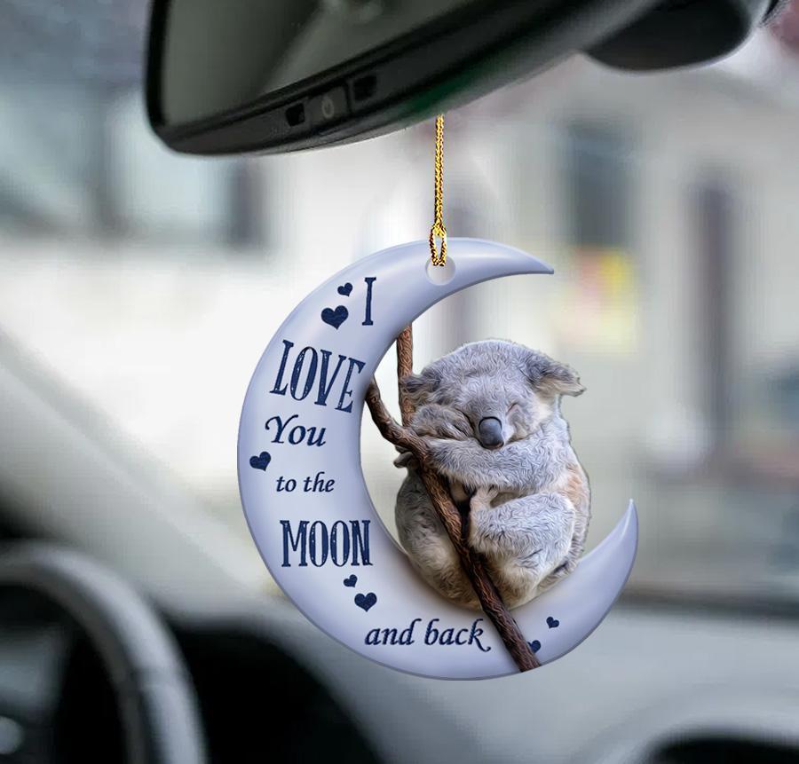 Koala Moon Back Koala Lover Two Sided Ornament - Best gifts your whole family