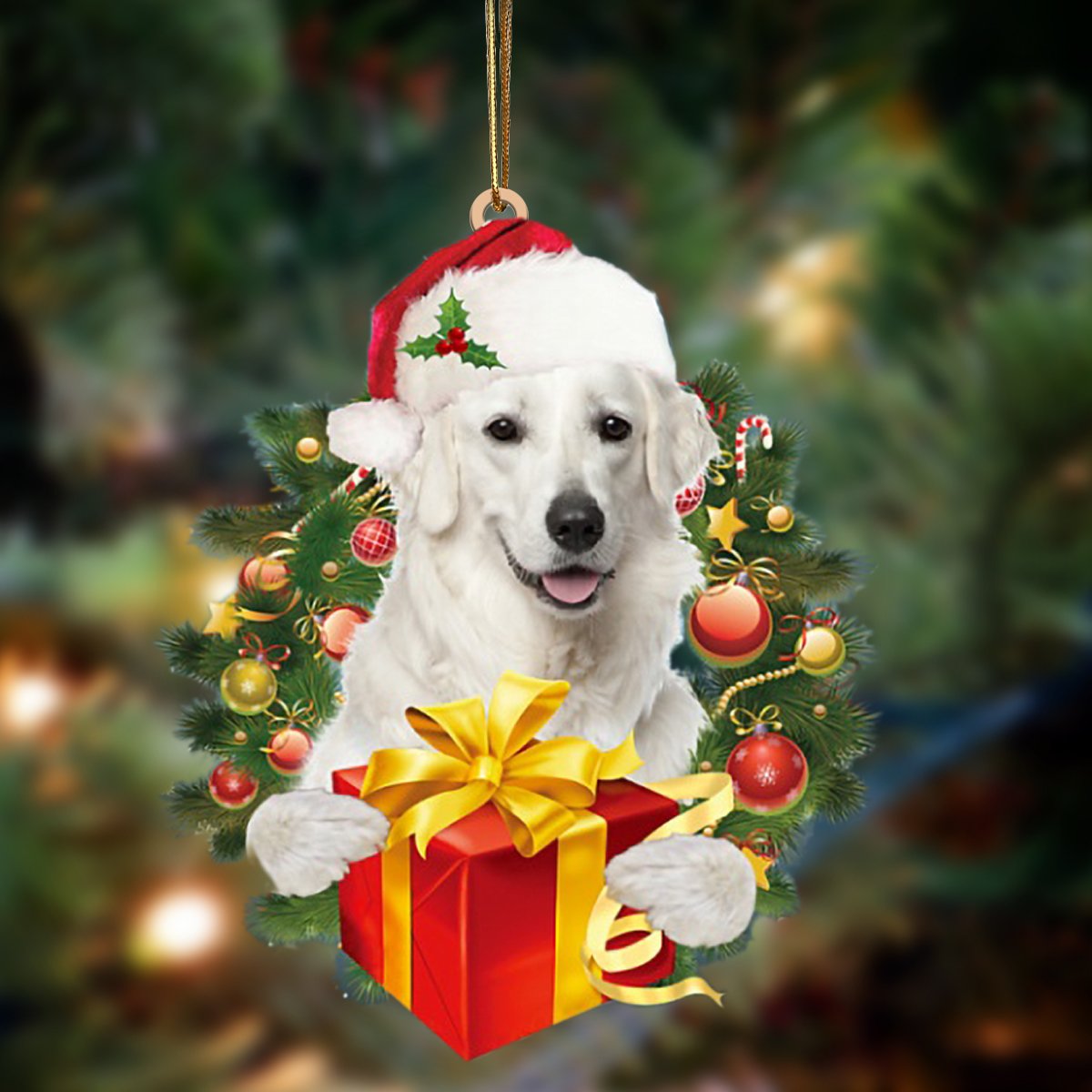 Kuvasz-Dogs Give Gifts Hanging Ornament - Best gifts your whole family