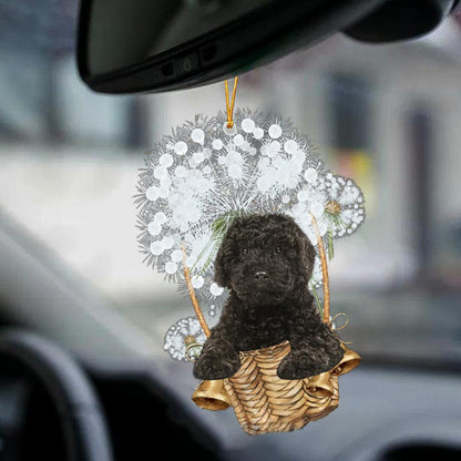 Labradoodle Black-Dandelion-Two Sided Ornament - Best gifts your whole family