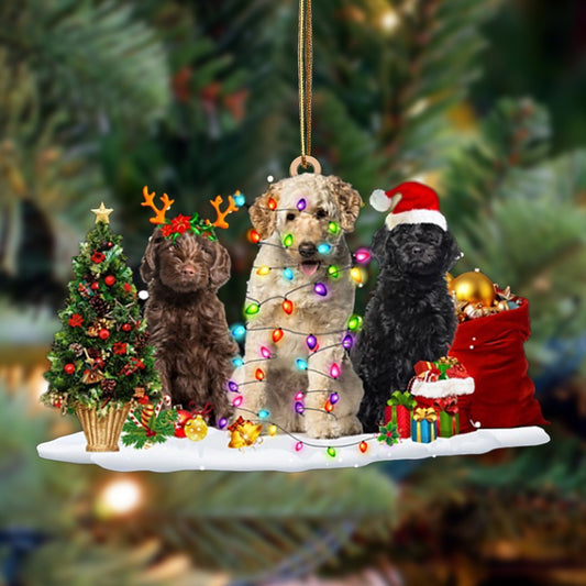 Labradoodle-Christmas Dog Friends Hanging Ornament - Best gifts your whole family