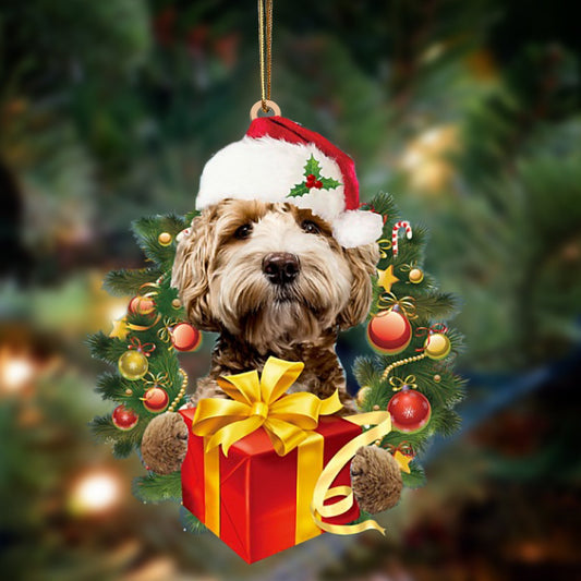 Labradoodle-Dogs Give Gifts Hanging Ornament - Best gifts your whole family
