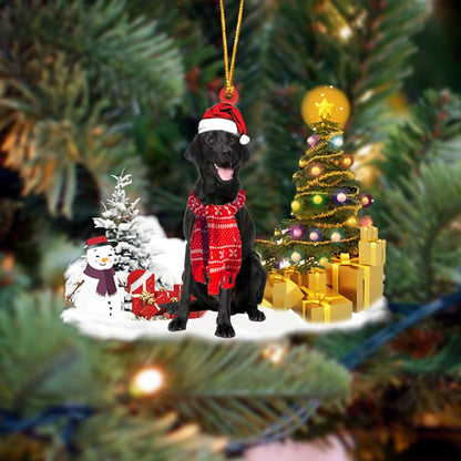 Labrador Retriever Christmas Ornament Christmas Tree Hanging Acrylic Ornament Gift - Best gifts your whole family