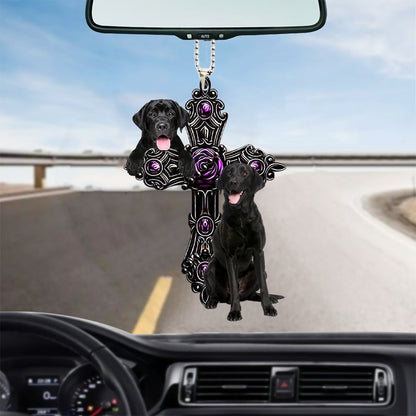 Labrador Retriever Pray For God Car Hanging Ornament Dog Pray For God Ornament Godmerc - Best gifts your whole family