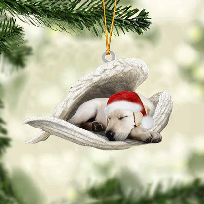 Labrador Retriever Sleeping Angel Christmas Ornament Dog Christmas Hanging Ornament - Best gifts your whole family