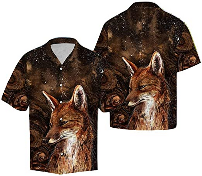 Lovely Fox Hunting Hawaiian Shirt, Hawaiian Shirt Gift, Christmas Gift