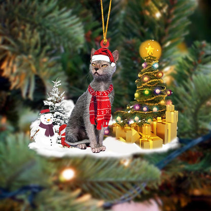 Lykoi Cat Christmas Ornament Christmas Tree Hanging Acrylic Ornament Gift - Best gifts your whole family