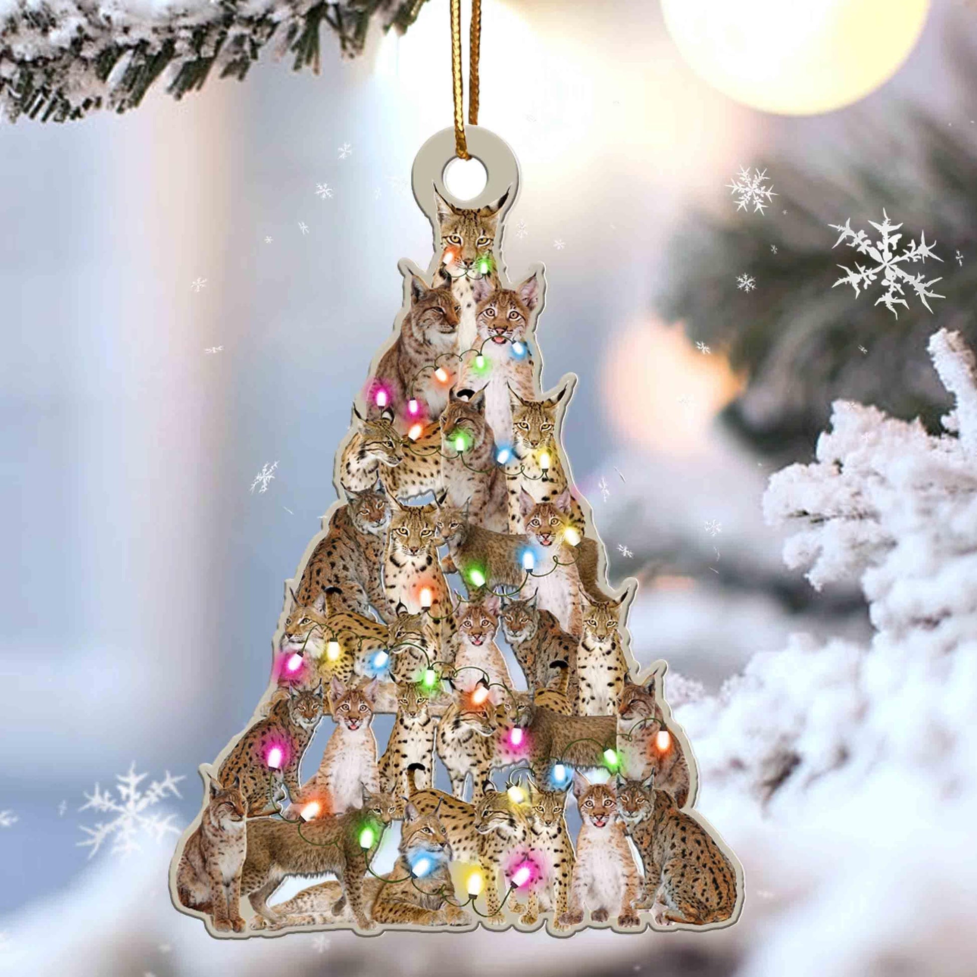 Lynx Lovely Tree Gift For Lynx Lover Gift For Animal Lover Ornament - Best gifts your whole family