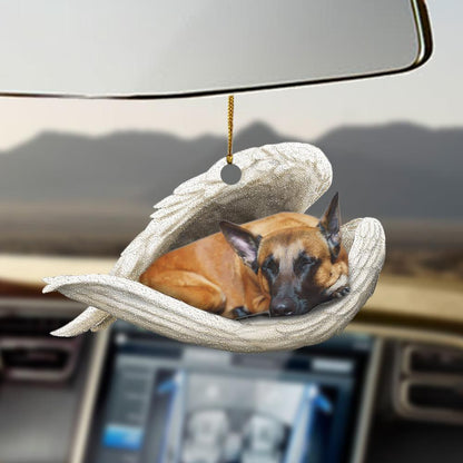 Malinois dog sleeping angel Malinois dog lovers dog moms ornament - Best gifts your whole family
