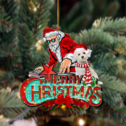 Maltese-Christmas Rock Two Sided Ornament - Best gifts your whole family