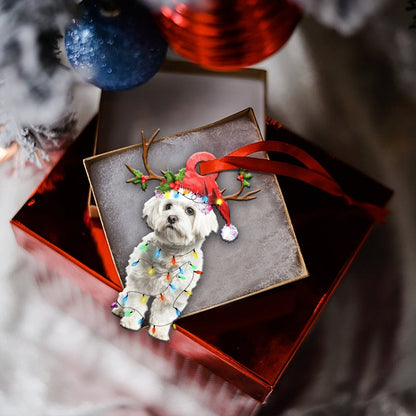 Maltese Christmas Shape Ornamenth - Best gifts your whole family