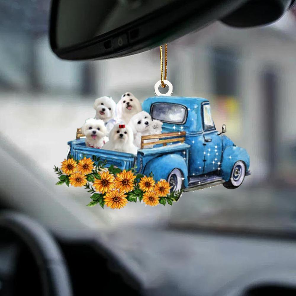 Maltese -Take The Trip Classic- Two Sided Ornament - Best gifts your whole family
