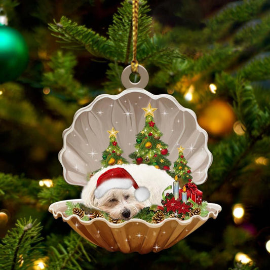 Maltese3-Sleeping Pearl In Christmas Two Sided Ornament - Best gifts your whole family
