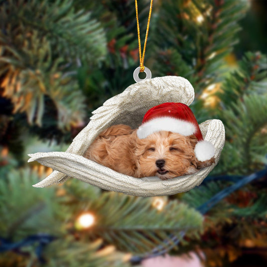 Maltipoo 02 Sleeping Angel Christmas Ornament Godmerc - Best gifts your whole family