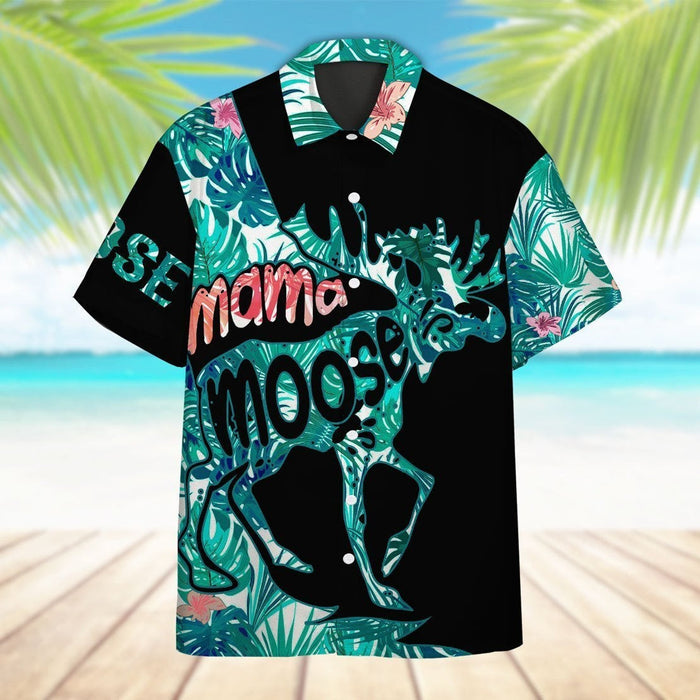 Mama Moose Mother Day Hawaiian Shirt,Hawaiian Shirt Gift,Christmas Gift