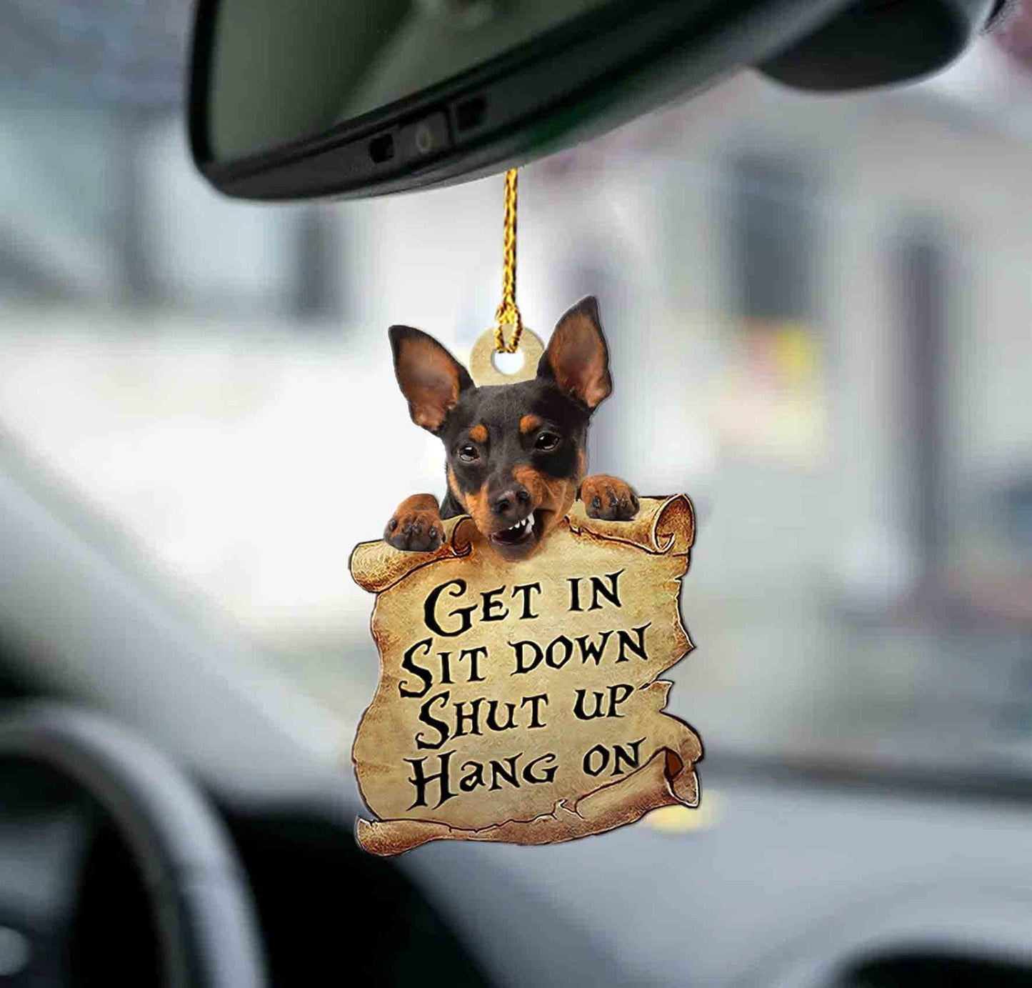 Miniature Pinscher Get In Minpin Lover Two Sided Ornament Christmas Gift Godmerch - Best gifts your whole family