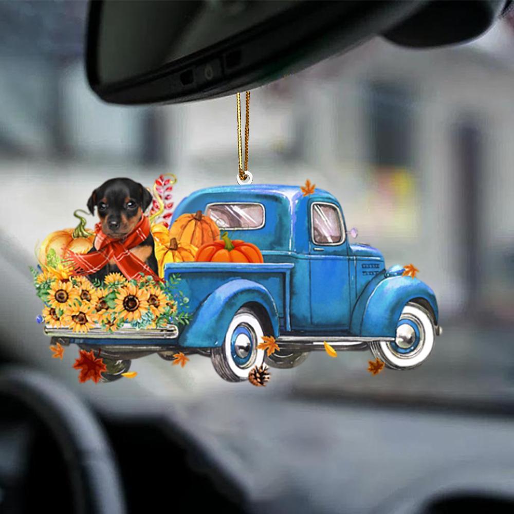 Miniature Pinscher-Little Pumpkin-Two Sided Ornament - Best gifts your whole family
