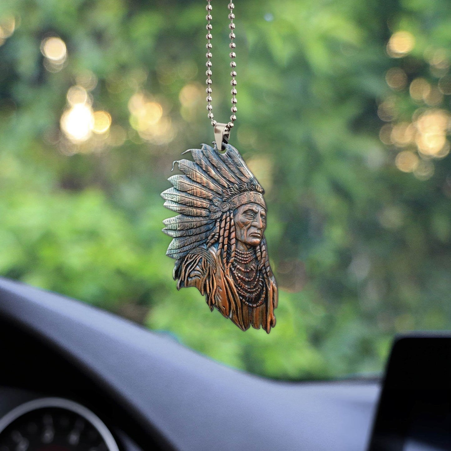 Native American Car Hanging Ornament, Ornament Car For Native American Lovers - Best gifts your whole family
