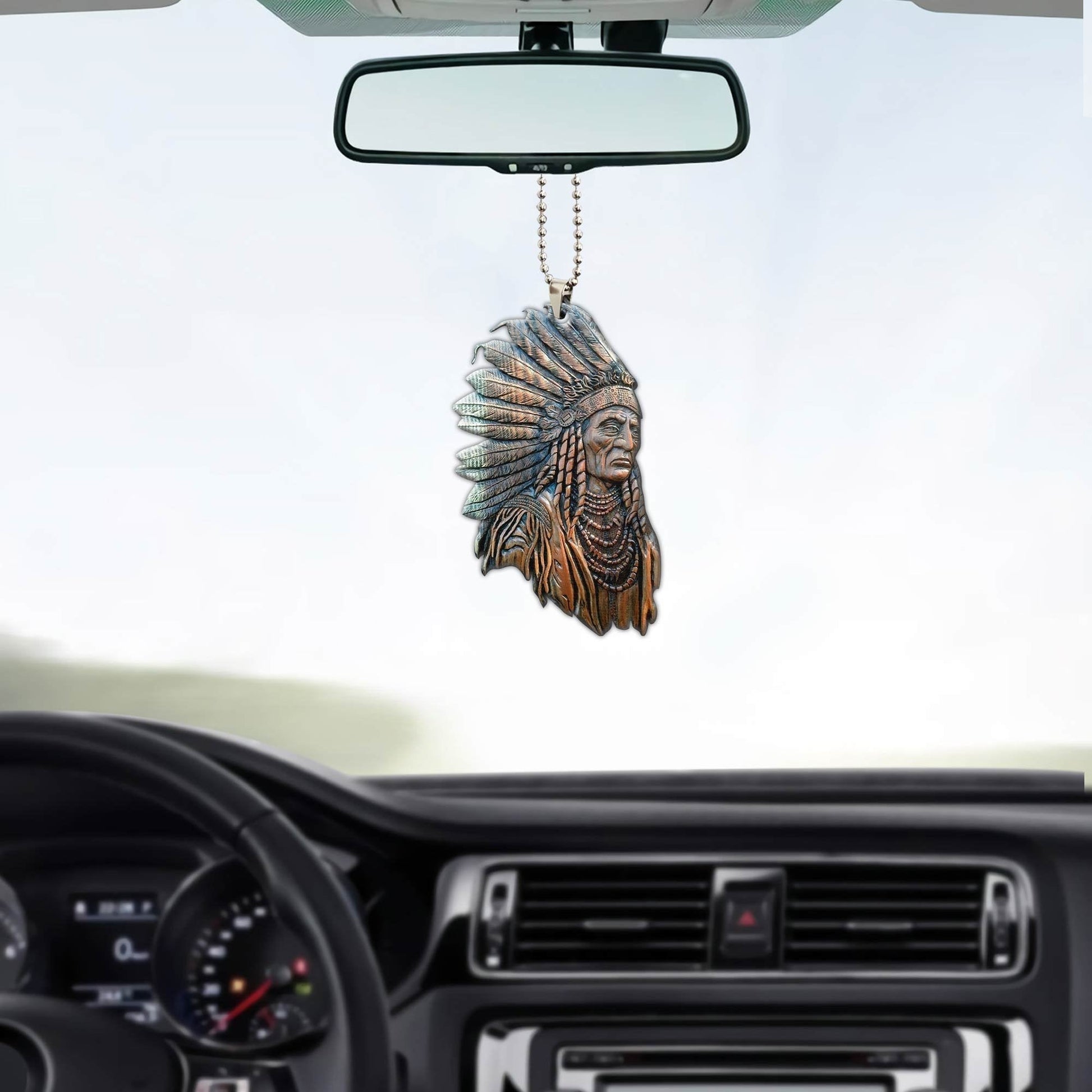 Native American Car Hanging Ornament, Ornament Car For Native American Loversg - Best gifts your whole family