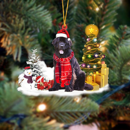 Newfoundland Christmas Ornament Christmas Tree Hanging Acrylic Ornament Gift - Best gifts your whole family
