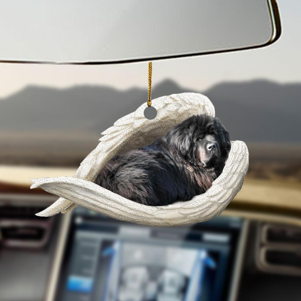 Newfoundland Dog Sleeping Angel Newfoundland Dog Lovers Ornament - Best gifts your whole family