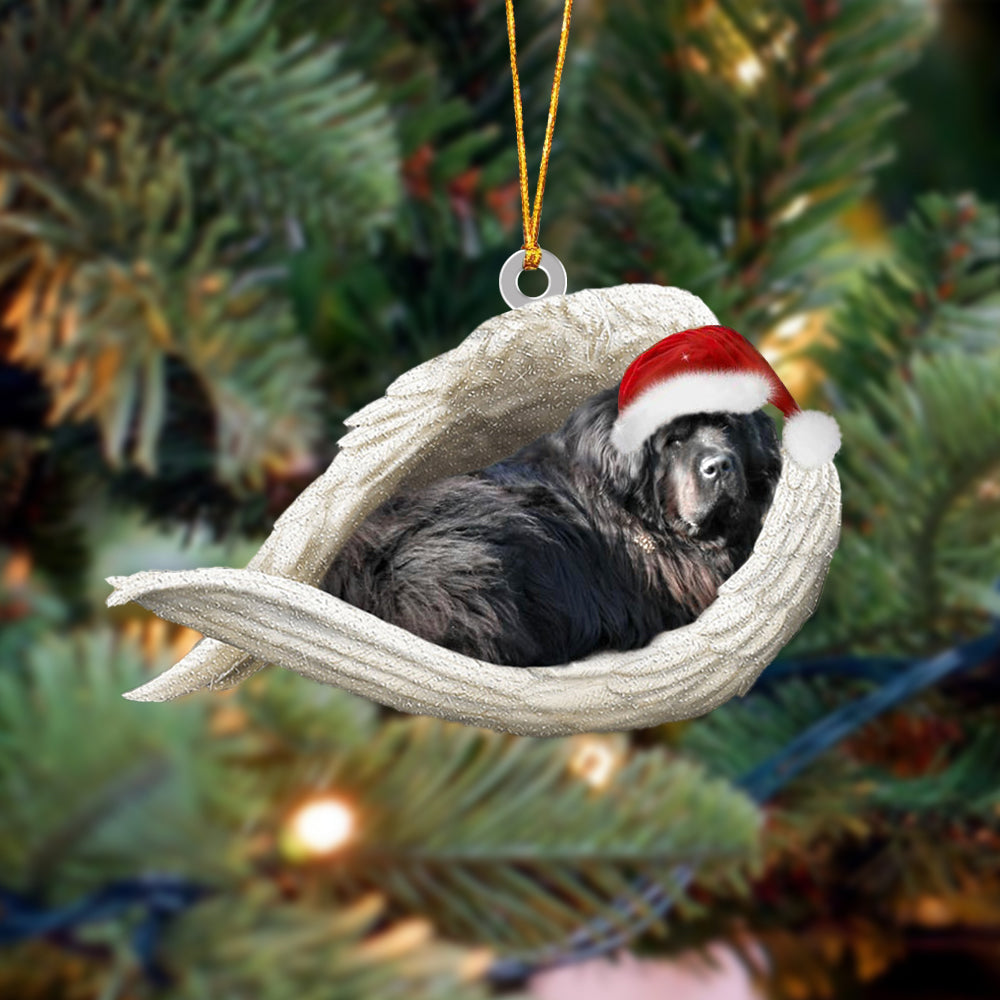 Newfoundland Sleeping Angel Christmas Ornament Godmerc - Best gifts your whole family