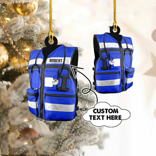 NOT 3D PRODUCT - Personalized Nurse Clothing Christmas Ornament, Nurse Gift, Nurse Ornament, Custom Gift For Christmas Nurse - Best gifts your whole family