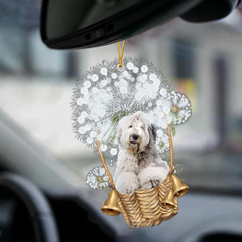 Old English Sheepdog-Dandelion-Two Sided Ornament - Best gifts your whole family