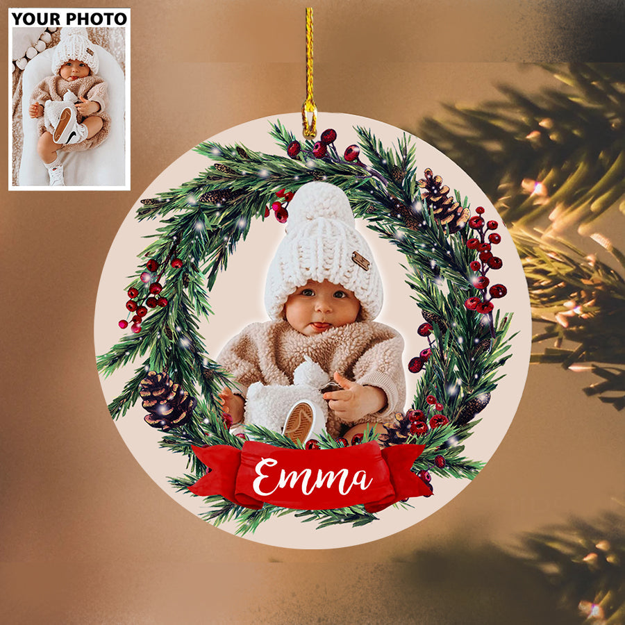 Ornament - Custom Photo Baby Ornament, Christmas Ornament - Best gifts your whole family
