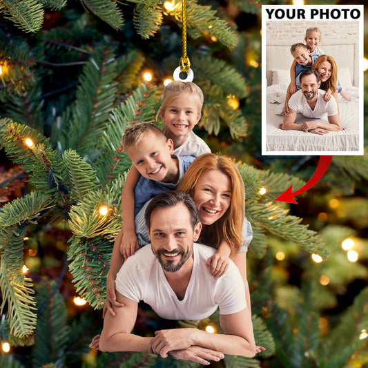 Ornament - Family Cute Custom photo Ornament - Best gifts your whole family