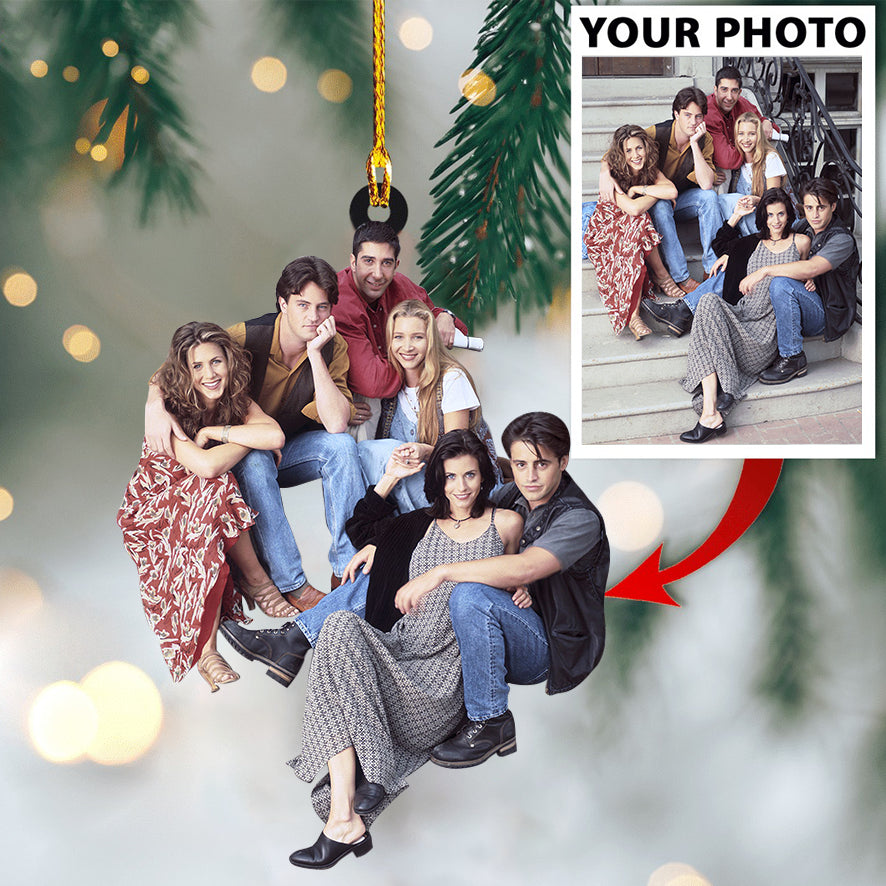 Ornament - Friends and Dogs Cute Custom photo Ornament - Best gifts your whole family