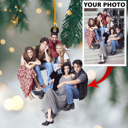 Ornament - Friends and Dogs Cute Custom photo Ornament - Best gifts your whole family