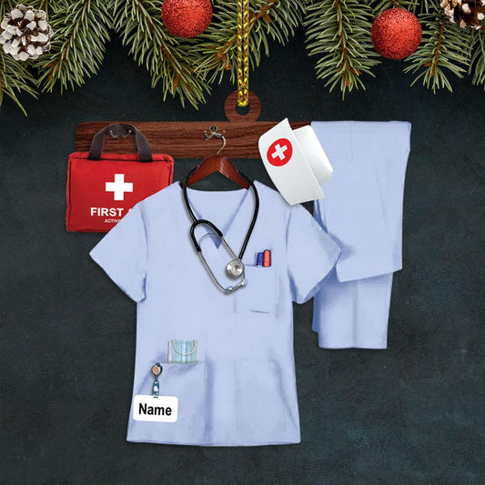 Ornament - Nurse Uniform Custom Shaped Flat Ornament, Christmas Ornament Decor, Ornament Decor, Nurse Deco - Best gifts your whole family