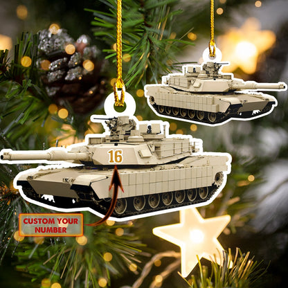 Ornament - Personalized Tank Name Ornament, Custom Shape Flat Ornament, Custom Tank Name Ornament - Best gifts your whole family