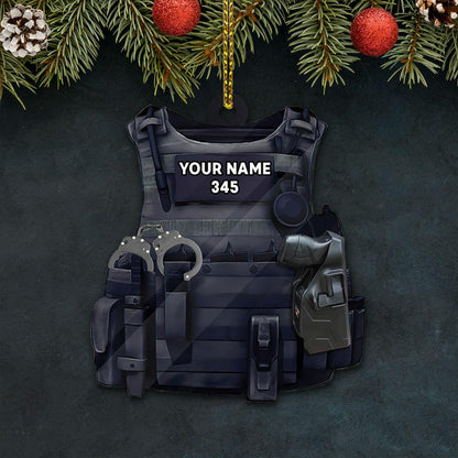 Ornament - Police Custom Shaped Acrylic Flat Ornament Two Sides Prints, Christmas Home Decor, Police Ornament - Best gifts your whole family