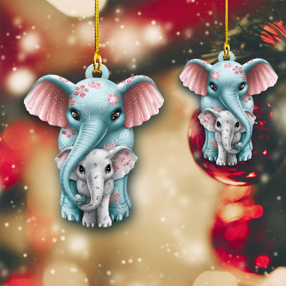 Ornament - Shaped Ornament - Elephant Lover Ornament, Perfect Elephant Ornament, Christmas Ornament Deco - Best gifts your whole family