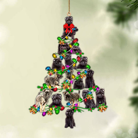 Ornament- Affenpinscher-Christmas Tree Lights-Two Sided Ornament, Happy Christmas Ornament, Car Ornament - Best gifts your whole family
