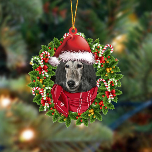 Ornament- Afghan Hound-Xmas Bandana Hanging Ornament, Happy Christmas Ornament, Car Ornament - Best gifts your whole family