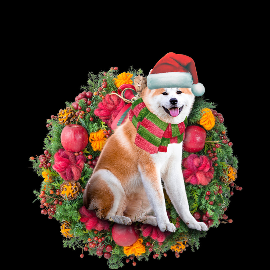 Ornament- Akita Christmas Ornament, Happy Christmas Ornament, Car Ornament - Best gifts your whole family