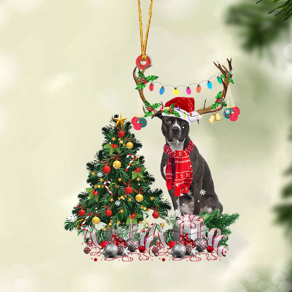Ornament- American Pitbull Terrier-Christmas Tree Gift Hanging Ornament, Christmas Ornament, Car Ornament - Best gifts your whole family