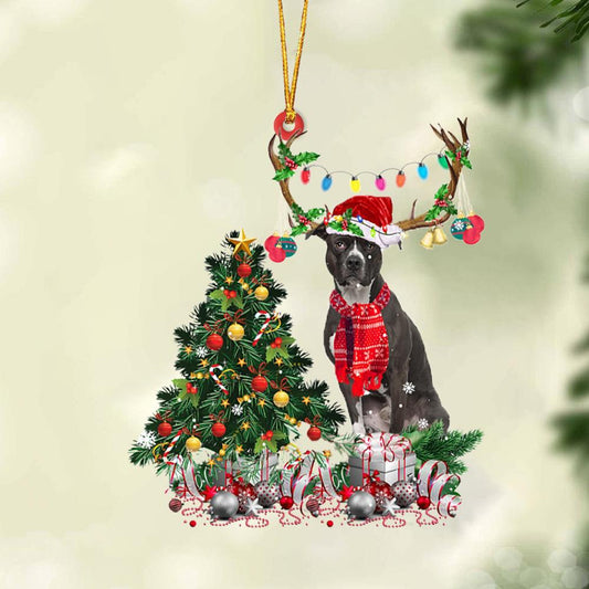 Ornament- American Pitbull Terrier-Christmas Tree Gift Hanging Ornament, Christmas Ornament, Car Ornament - Best gifts your whole family