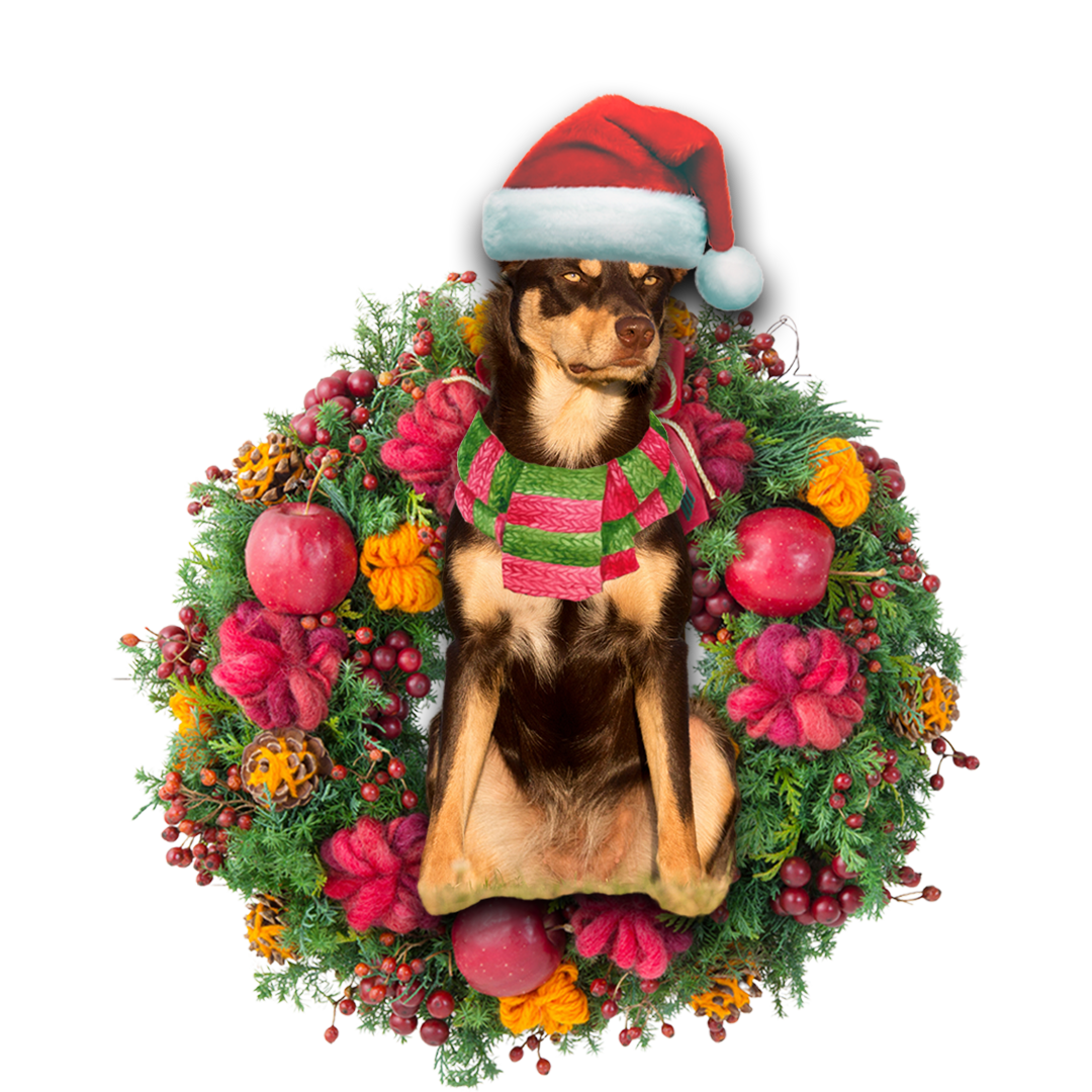 Ornament- Australian Kelpie Christmas Ornament, Happy Christmas Ornament, Car Ornament - Best gifts your whole family