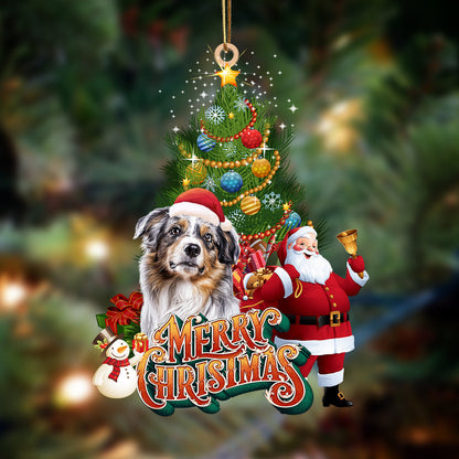 Ornament- Australian Shepherd 2-Christmas Tree&Dog Hanging Ornament, Happy Christmas Ornament, Car Ornament - Best gifts your whole family