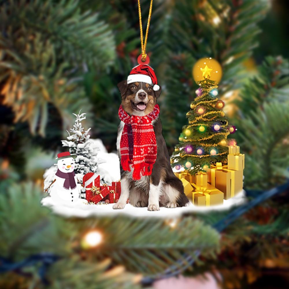 Ornament- Australian Shepherd Christmas Ornament Dog Ornament, Car Ornament, Christmas Ornament - Best gifts your whole family