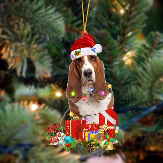 Ornament- Basset Hound-Dog Be Christmas Tree Hanging Ornament, Happy Christmas Ornament, Car Ornament - Best gifts your whole family