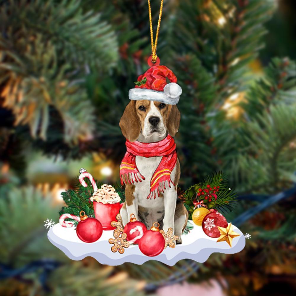 Ornament- Beagle 3-Better Christmas Hanging Ornament, Happy Christmas Ornament, Car Ornament - Best gifts your whole family