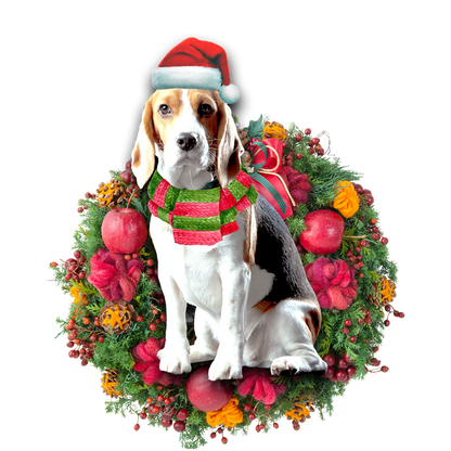 Ornament- Beagle Christmas Ornament, Happy Christmas Ornament, Car Ornament - Best gifts your whole family