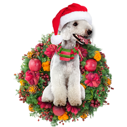 Ornament- Bedlington Christmas Ornament, Happy Christmas Ornament, Car Ornament - Best gifts your whole family